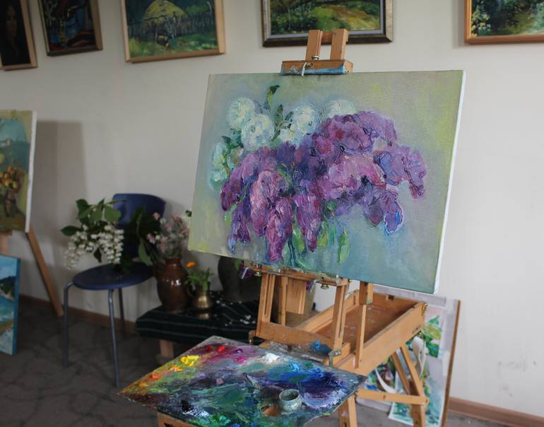 Original Floral Painting by Arus Pashikyan