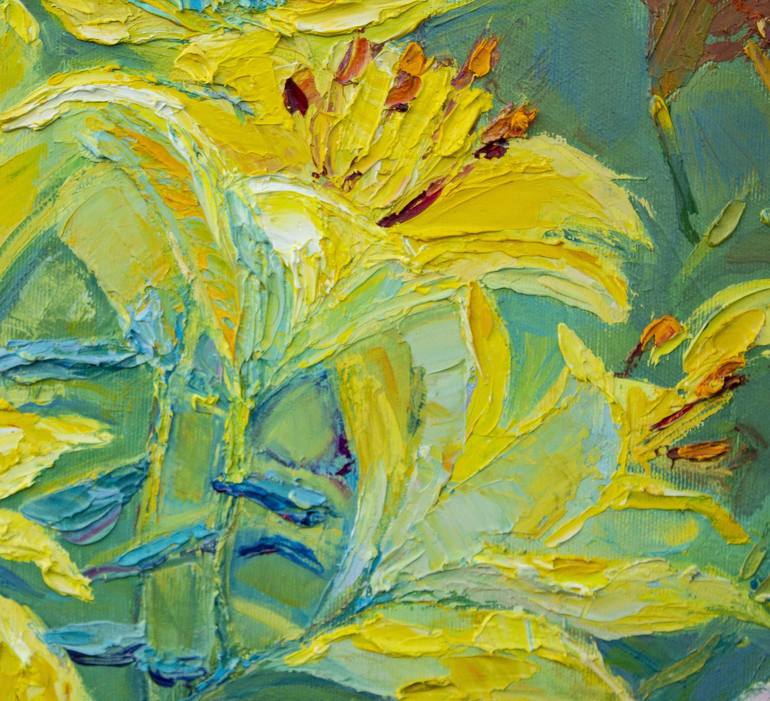 Original Impressionism Floral Painting by Arus Pashikyan