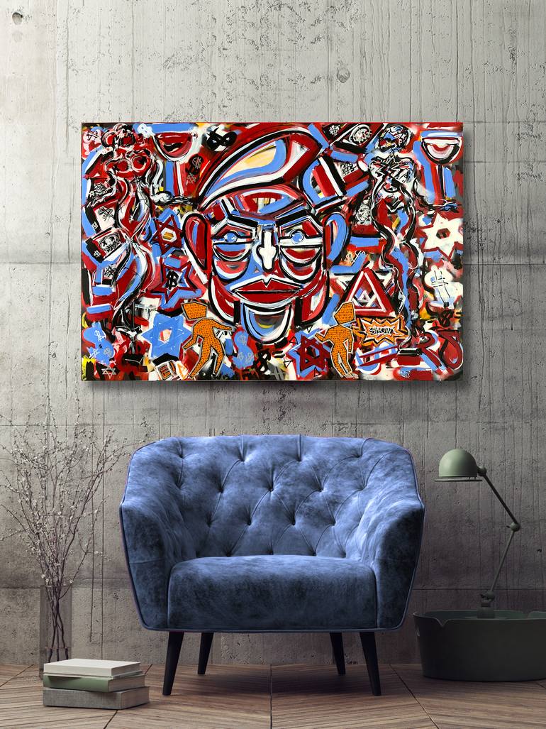 Original Abstract Expressionism Abstract Painting by Ansky Ansky