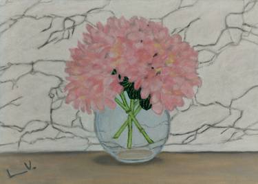 Original Art Deco Floral Paintings by LanaV Art