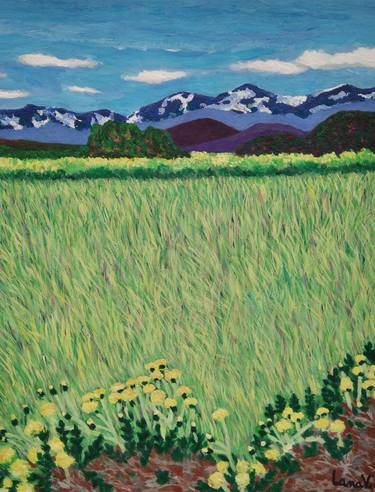 Print of Impressionism Landscape Paintings by LanaV Art