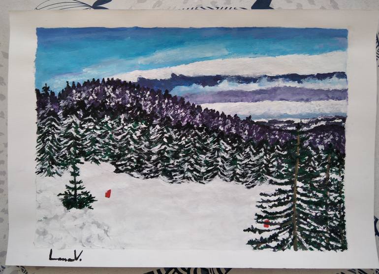 Original Impressionism Landscape Painting by Lanav Art