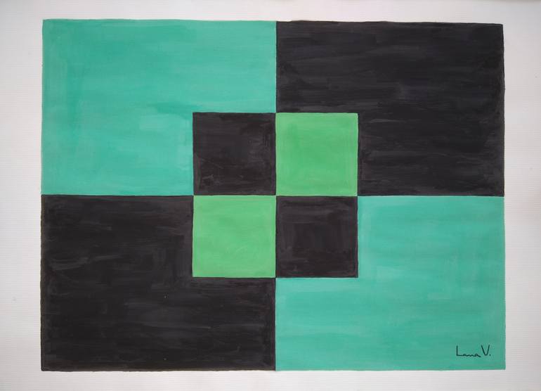 Original Abstract Expressionism Abstract Painting by Lana V Art
