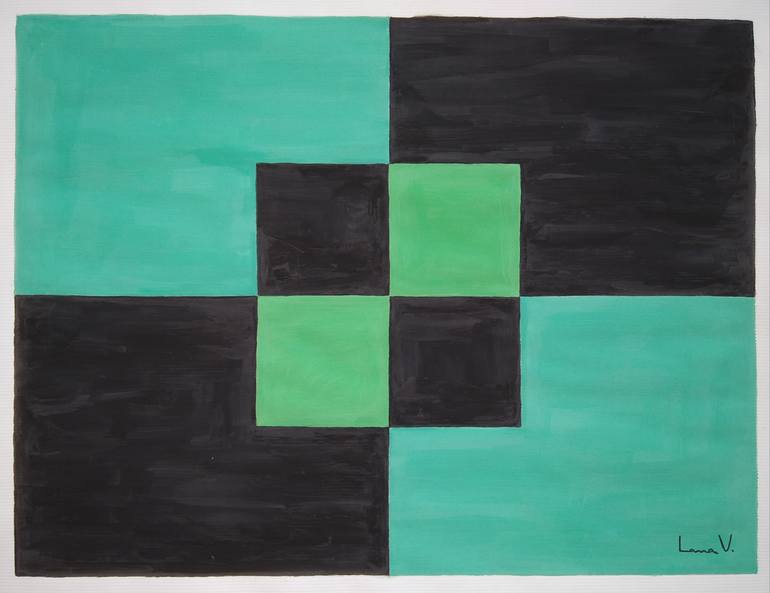 Original Abstract Expressionism Abstract Painting by Lana V Art