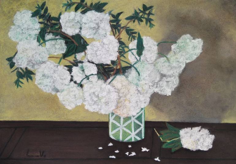 Original Impressionism Floral Painting by Lanav Art