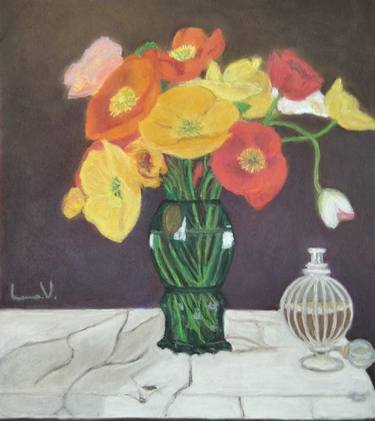 Original Fine Art Floral Paintings by LanaV Art