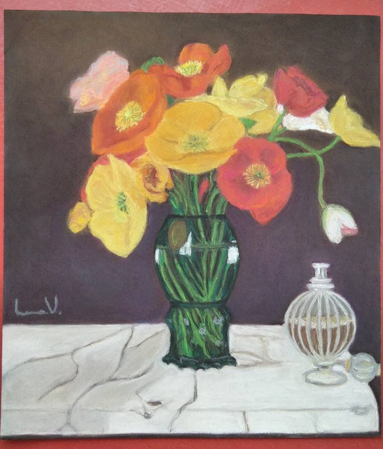 Original Fine Art Floral Painting by LanaV Art