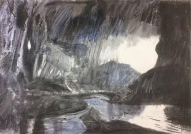 Original Expressionism Landscape Drawings by Stuart Jones