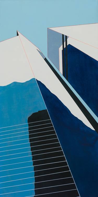 Original Abstract Architecture Paintings by Stuart Jones