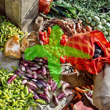 Farmer sorts the vegetables thumb