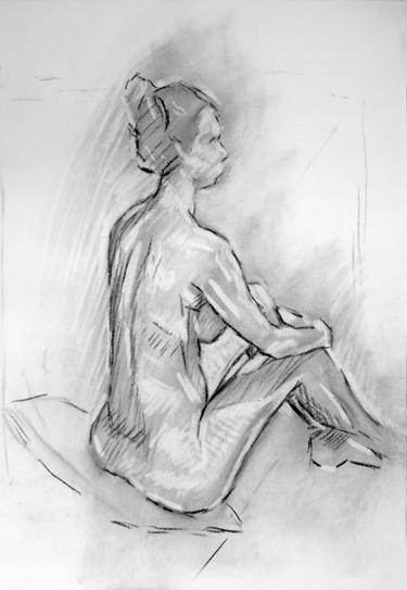 Original Figurative Nude Drawings by Philip Smeeton