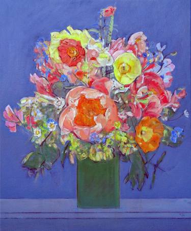 Original Figurative Floral Paintings by Philip Smeeton