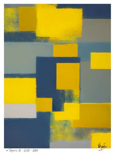 Original Abstract Expressionism Abstract Paintings by Marc Leforestier 