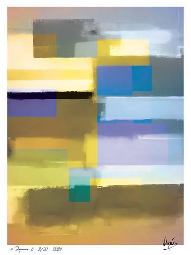 Original Abstract Expressionism Abstract Paintings by Marc Leforestier 