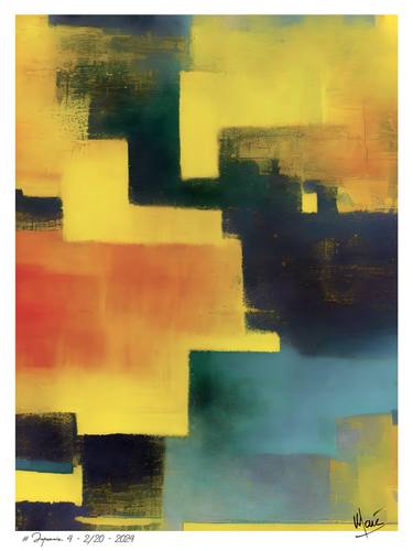 Original Abstract Expressionism Abstract Paintings by Marc Leforestier 