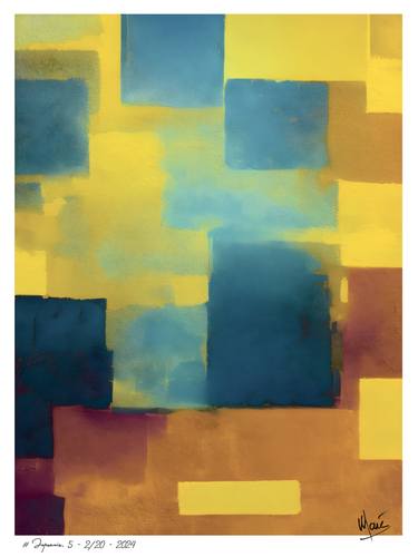 Original Abstract Expressionism Abstract Paintings by Marc Leforestier 