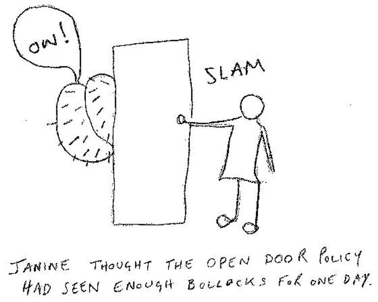 Open door policy Drawing by Anita McNamee Saatchi Art
