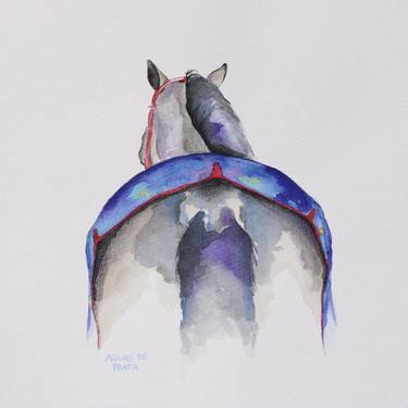 Print of Horse Paintings by Teresita Zambruno