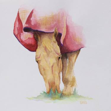 Print of Figurative Horse Paintings by Teresita Zambruno