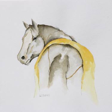 Original Figurative Horse Paintings by Teresita Zambruno