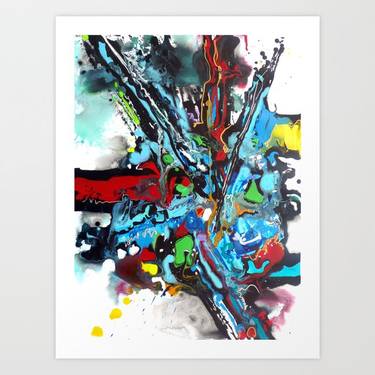 Original Abstract Expressionism Abstract Paintings by ラボストラフ lvstrv