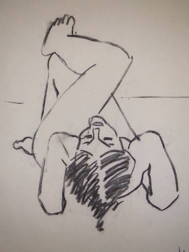 Print of Realism Nude Drawings by Howard Wolf