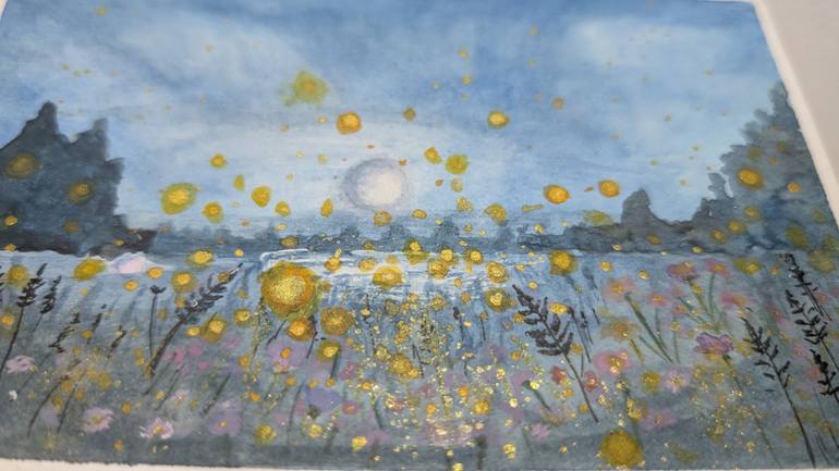 Original Impressionism Landscape Painting by Ayesha Idrees