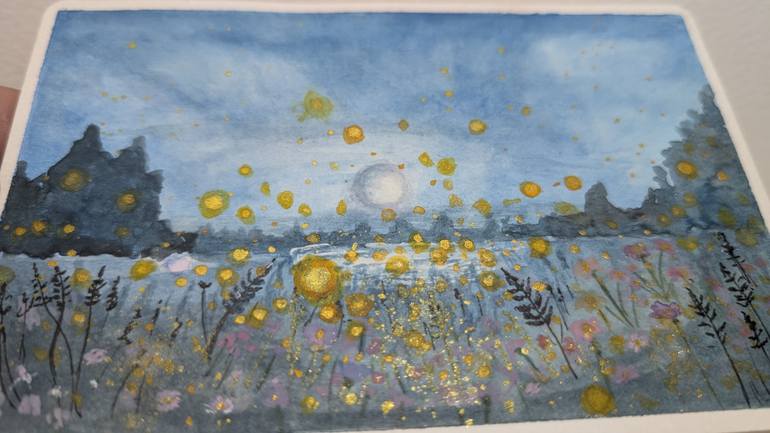 Original Impressionism Landscape Painting by Ayesha Idrees