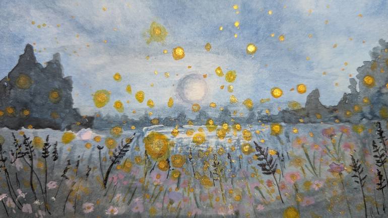 Original Impressionism Landscape Painting by Ayesha Idrees