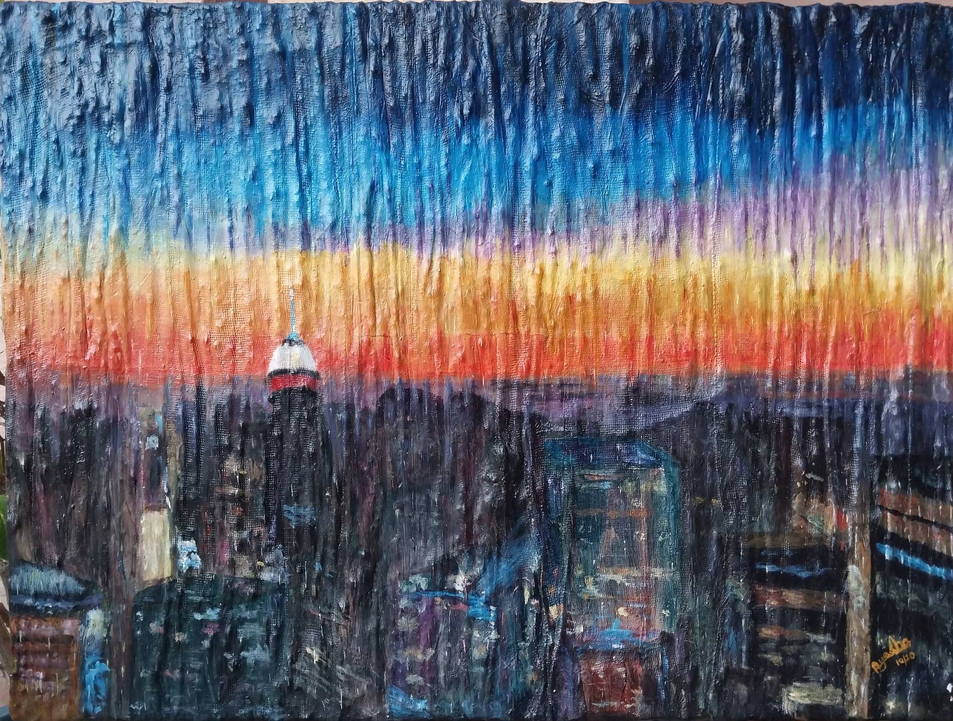 The Melting Sky Painting by Ayesha Idrees | Saatchi Art