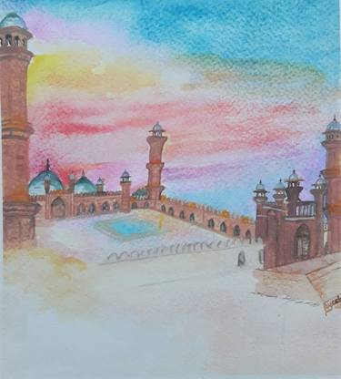 Original Architecture Paintings by Ayesha Idrees