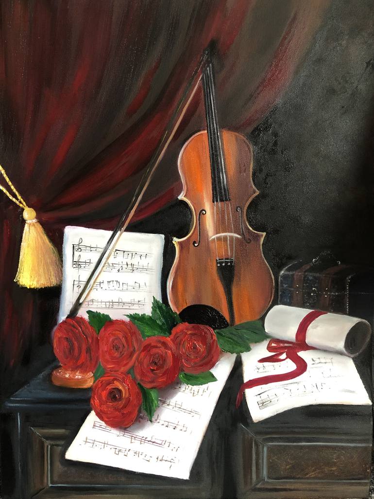 Original Realism Still Life Painting by Svitlana Dziuba