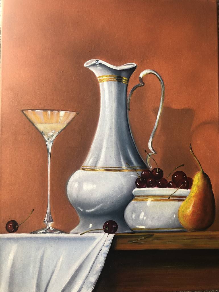 Original Realism Still Life Painting by Svitlana Dziuba