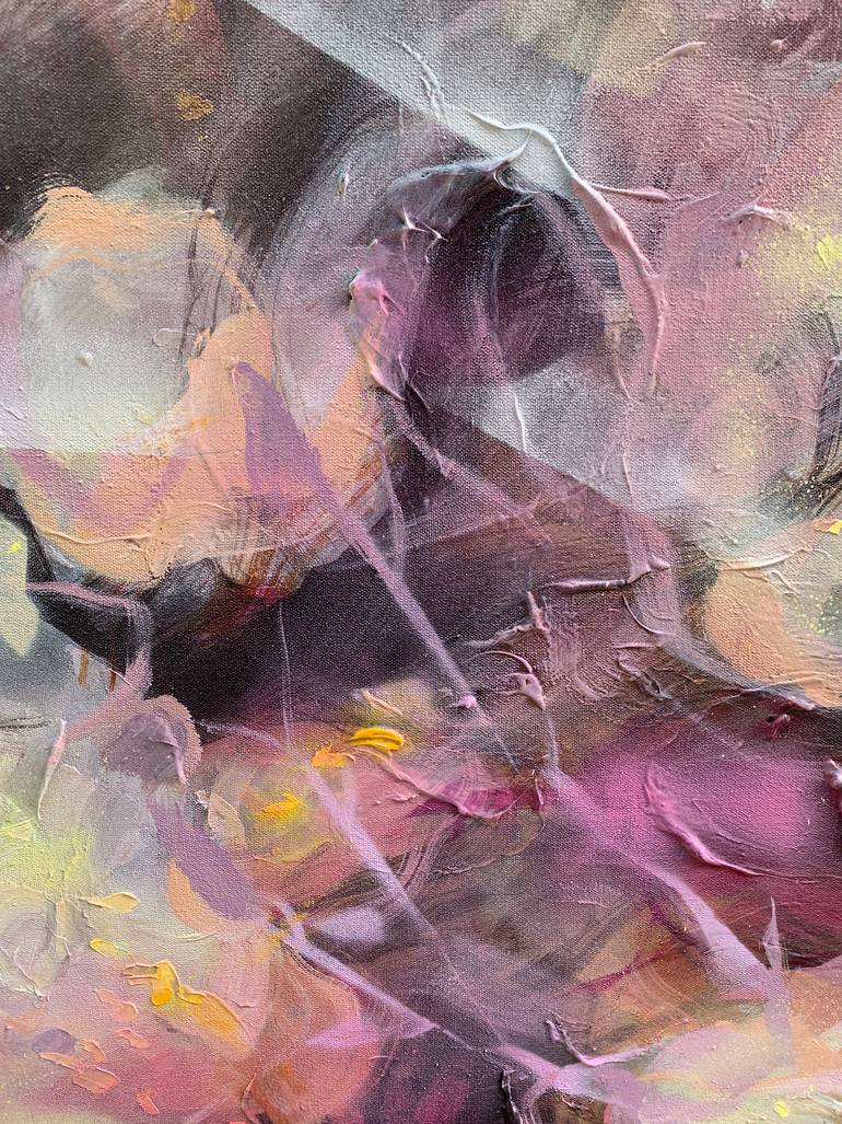 Original Abstract Floral Painting by Anna Maiko
