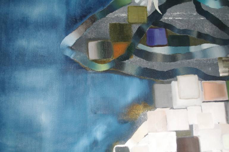 Original Abstract Architecture Painting by Irene Di Amore