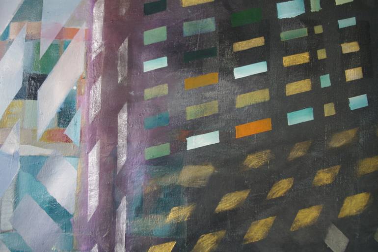 Original Abstract Architecture Painting by Irene Di Amore