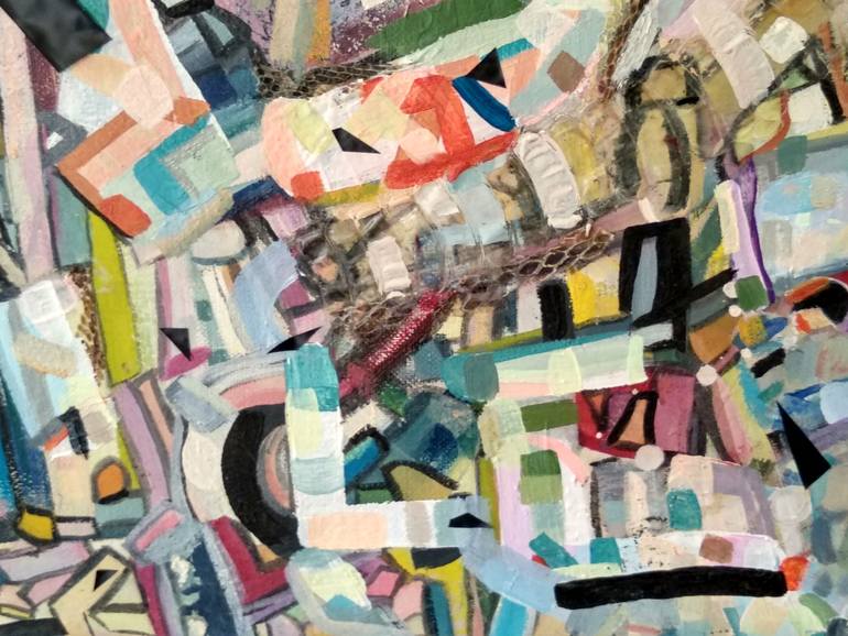 Original Abstract Expressionism Outer Space Painting by Irene Di Amore