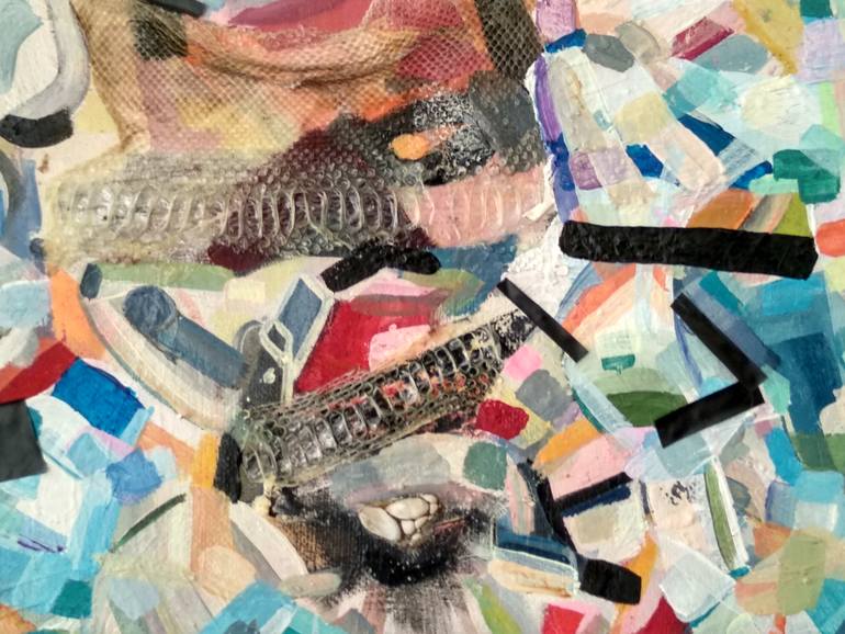 Original Abstract Expressionism Outer Space Painting by Irene Di Amore