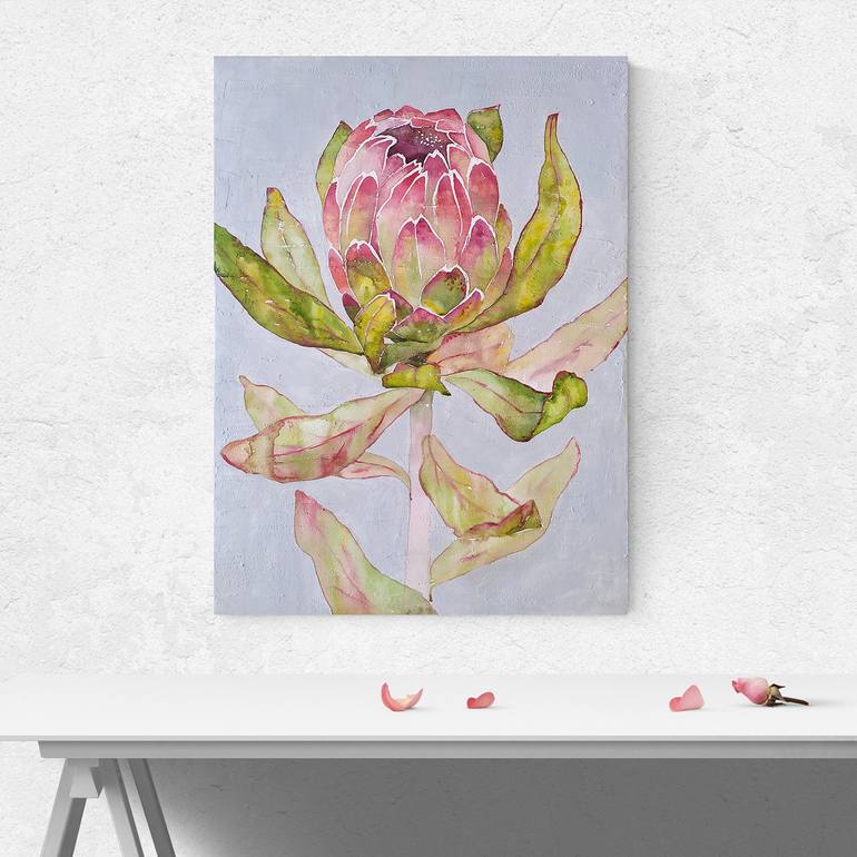 Original Impressionism Floral Painting by Ekaterina Prisich