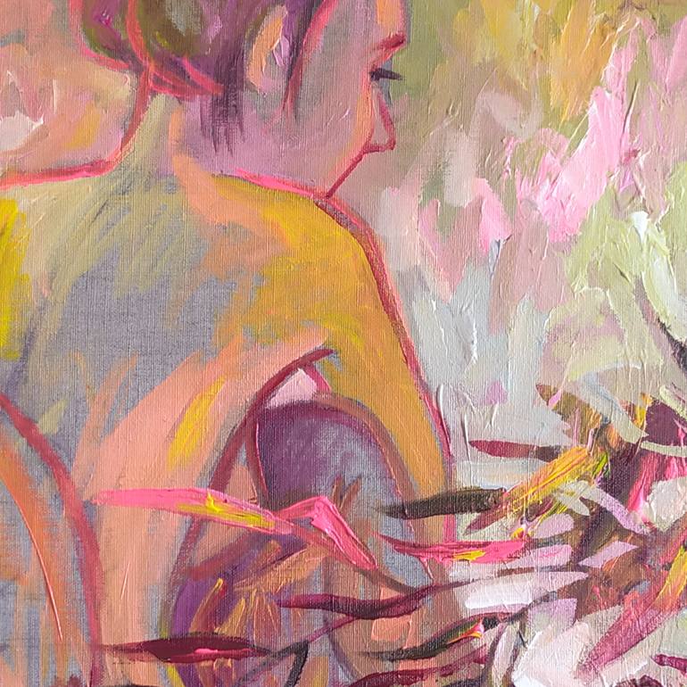 Original Abstract People Painting by Ekaterina Prisich
