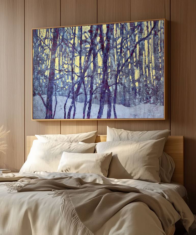 Original Abstract Landscape Painting by Ekaterina Prisich