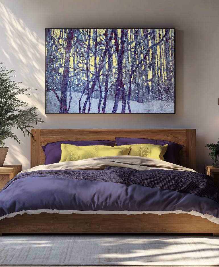 Original Abstract Landscape Painting by Ekaterina Prisich