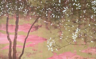 Original Abstract Landscape Painting by Ekaterina Prisich