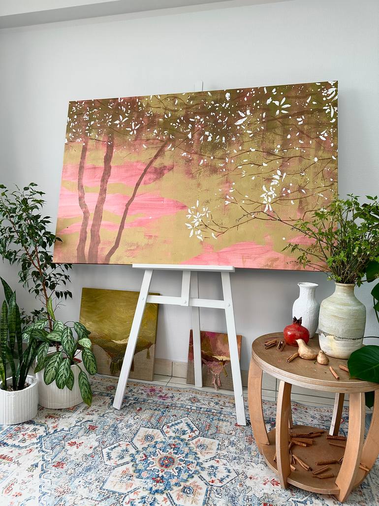 Original Abstract Landscape Painting by Ekaterina Prisich