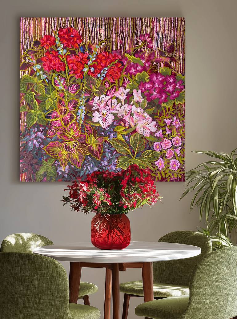 Original Impressionism Floral Painting by Ekaterina Prisich