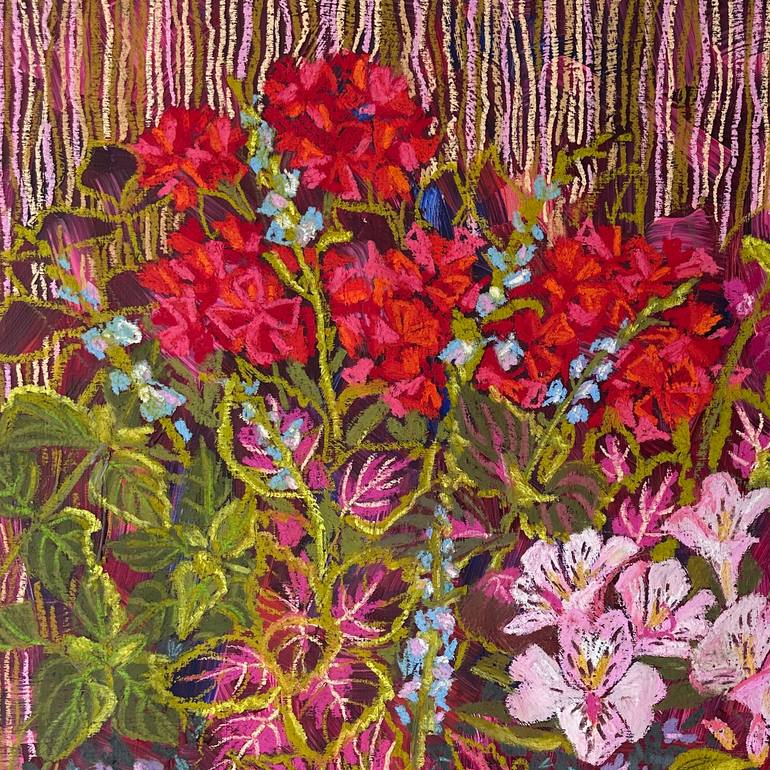 Original Impressionism Floral Painting by Ekaterina Prisich