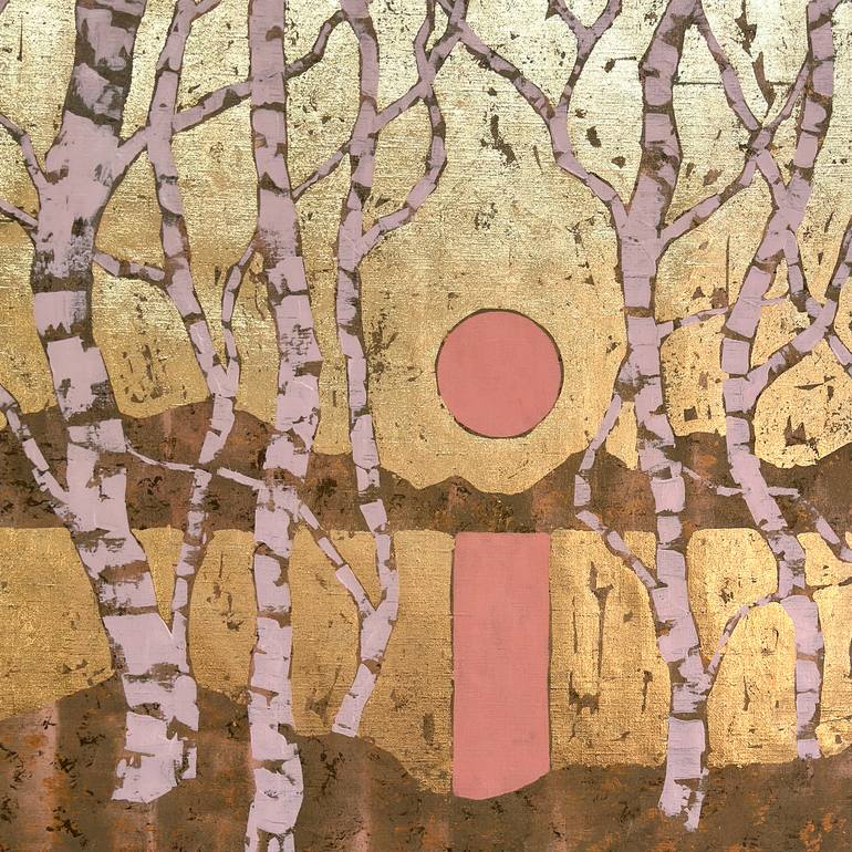 Golden Pink Sunset Painting by Ekaterina Prisich | Saatchi Art Vietnam