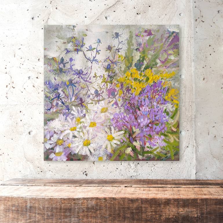 Original Floral Painting by Ekaterina Prisich