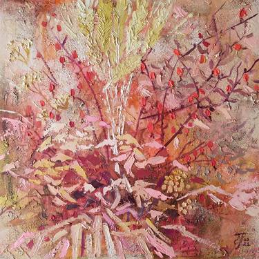 Print of Abstract Floral Paintings by Ekaterina Prisich