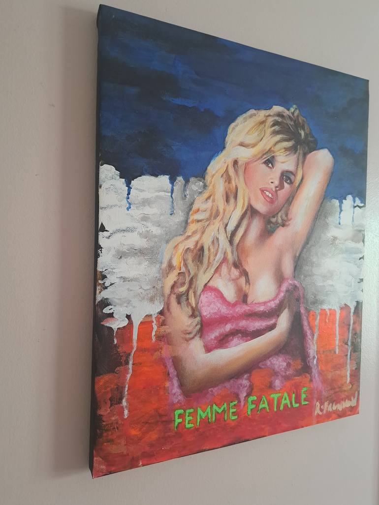 Original Abstract Pop Culture/Celebrity Painting by Roger Brennan